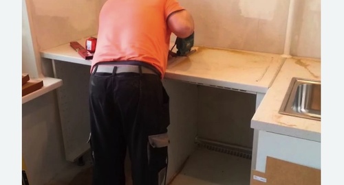 Сборка кухонного гарнитура. Сургут